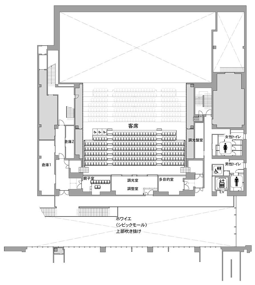 各種図面 | ご利用の案内 | 新日本造機ホール（呉市民ホール）