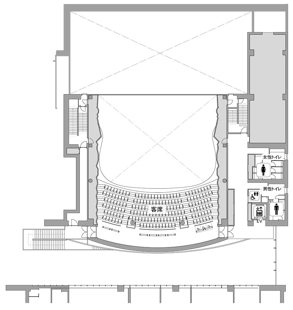 各種図面 | ご利用の案内 | 新日本造機ホール（呉市民ホール）